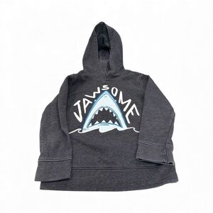 6/20🥳 Old Navy Jawsome Shark Graphic Kids Hoodie - Dark Gray